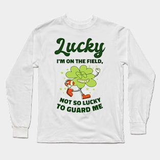 St. Patrick's Day American Football Shamrock Clover Rugby Long Sleeve T-Shirt